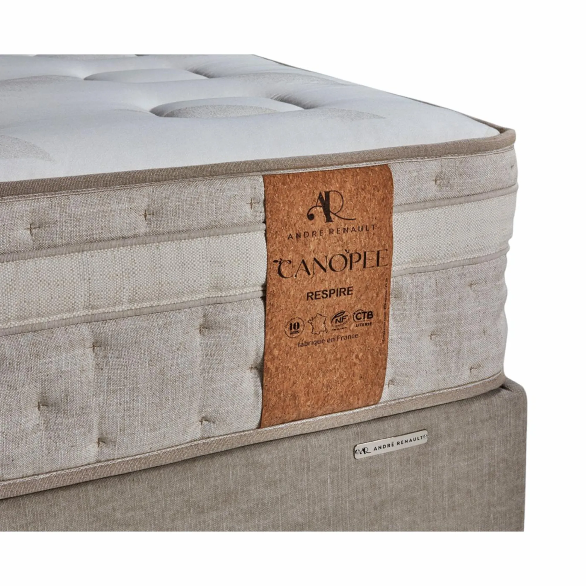 Camif Matelas 90 X 190 Cm|Matelas 140 X 190 Cm>ANDRE RENAULT Matelas ressorts ensachés 29 cm Respire - 100 x 190 cm