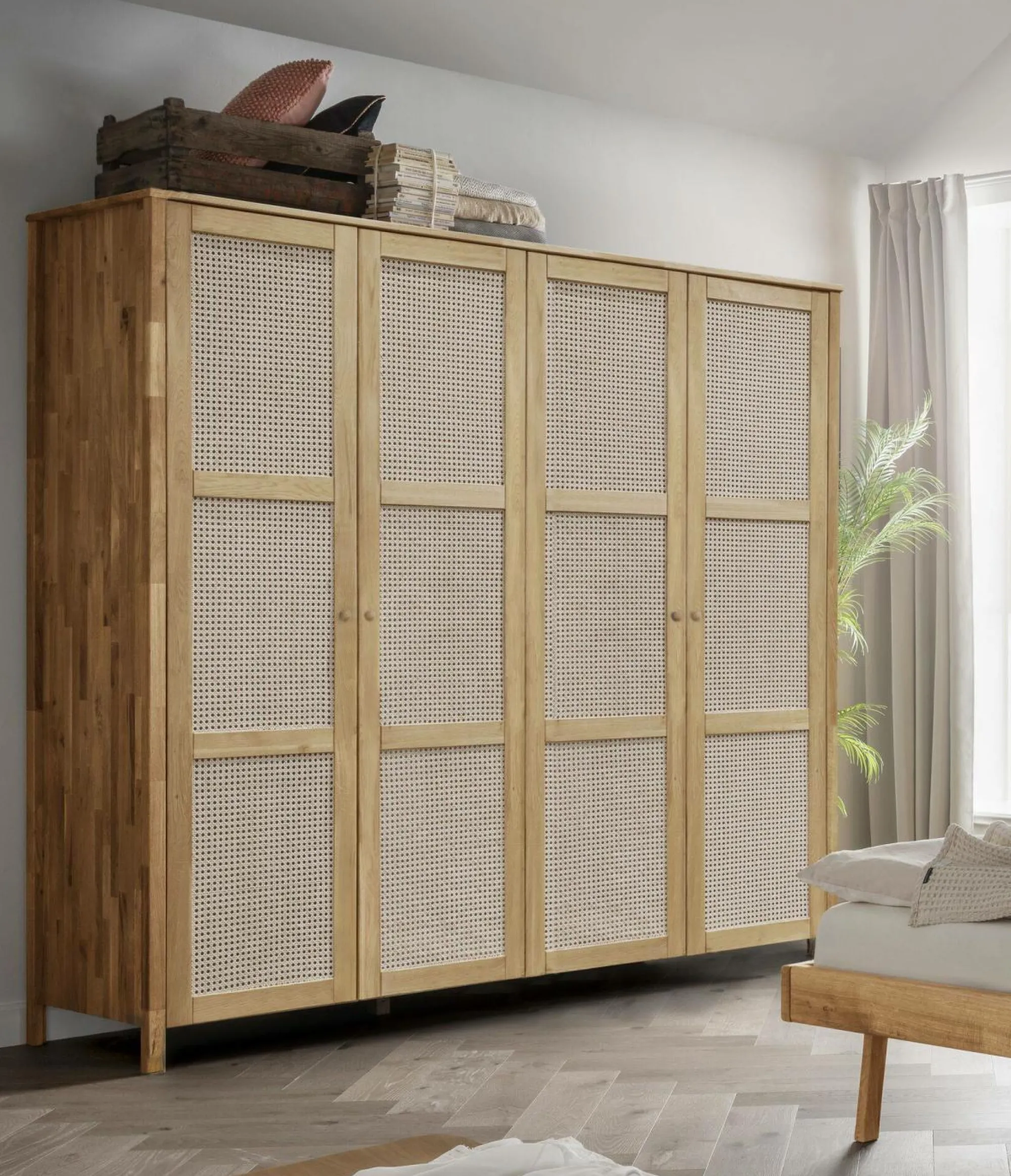 Camif Armoires|Armoires Et Dressing>Armoire chêne massif 4 portes Capucine
