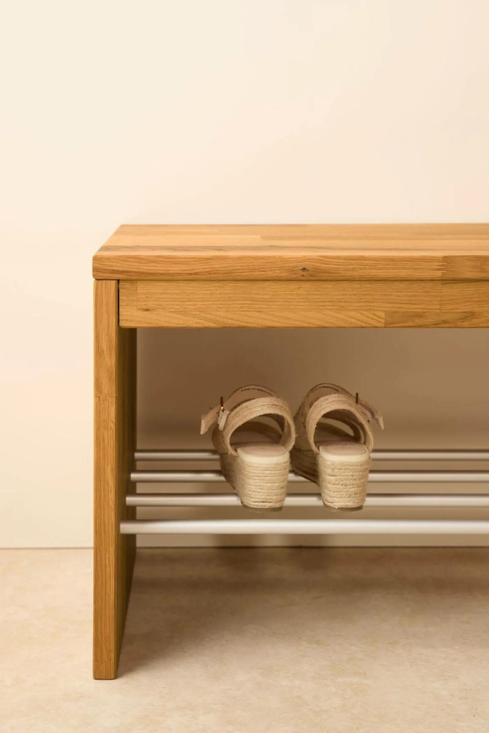Camif Meubles D'Entrée>Banc à chaussures bois massif 3 places Cyriel -
