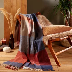 Camif Plaids|Plaids>BIEDERLACK Plaid laine et cachemire Clarence, carreaux - 130 x 170 cm