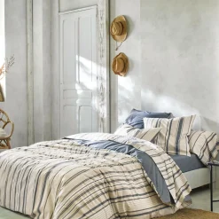 Camif Draps>BLANC DES VOSGES Drap coton bio et recyclé Horizon - - 180 x 290 cm