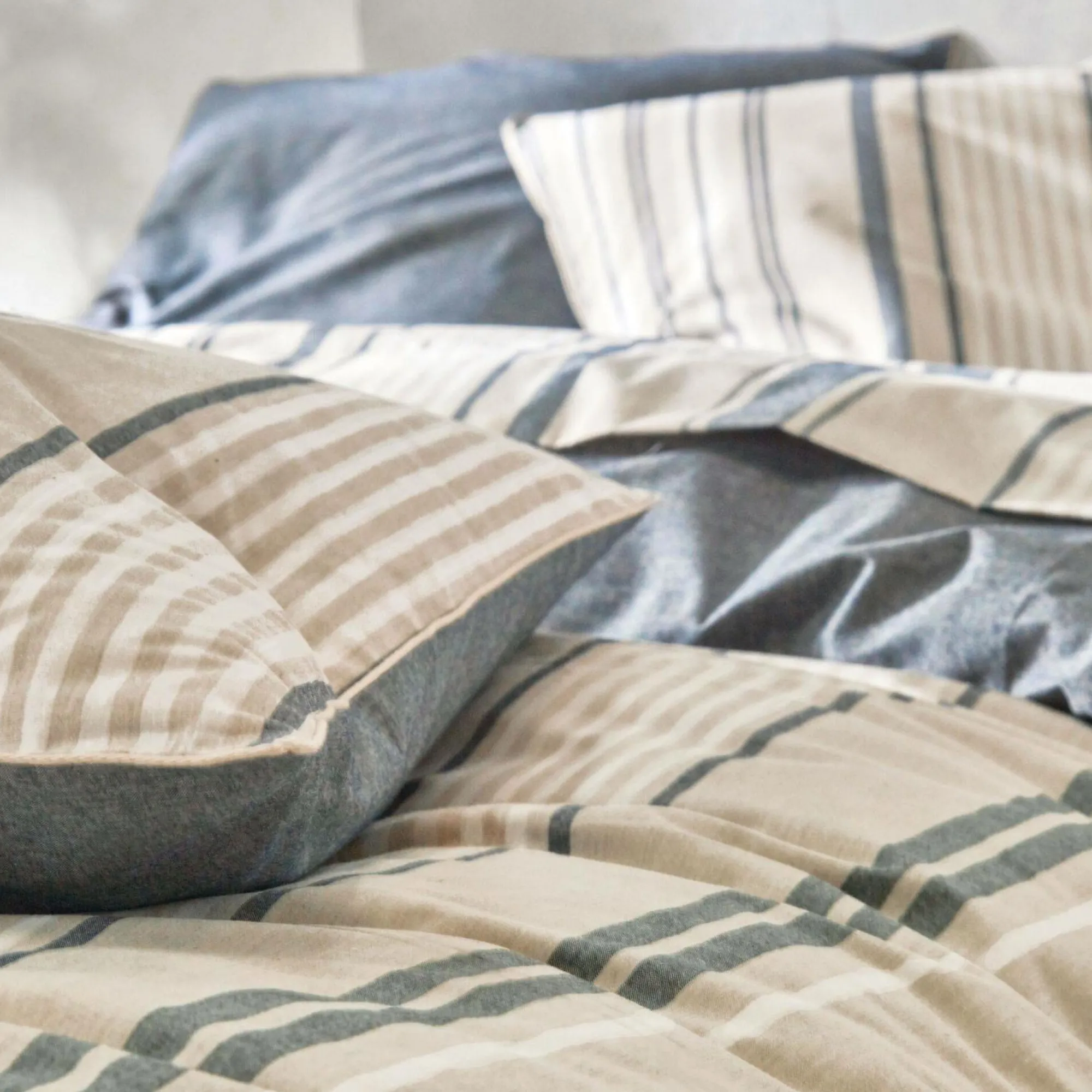 Camif Draps>BLANC DES VOSGES Drap coton bio et recyclé Horizon - - 180 x 290 cm