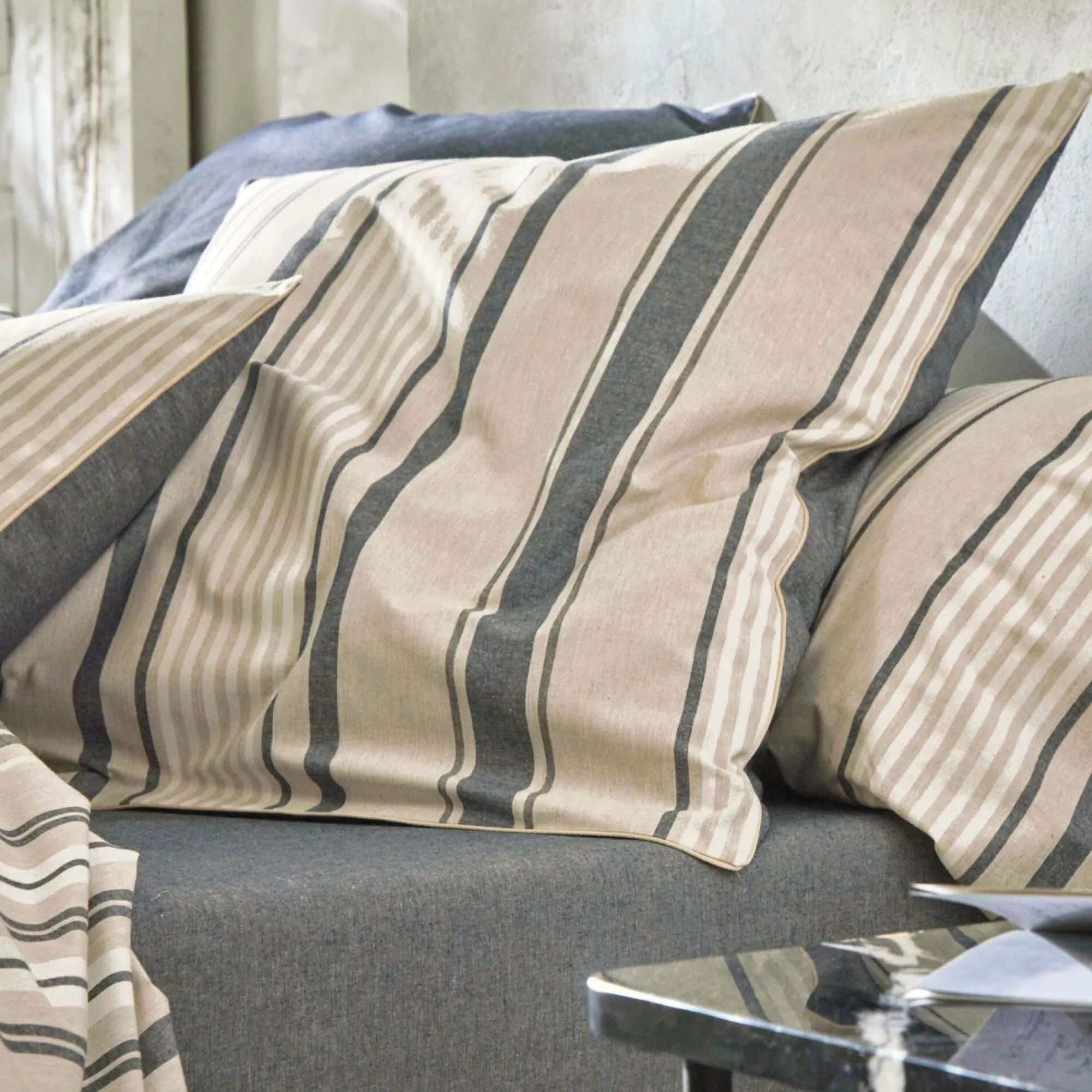 Camif Draps>BLANC DES VOSGES Drap coton bio et recyclé Horizon - - 180 x 290 cm
