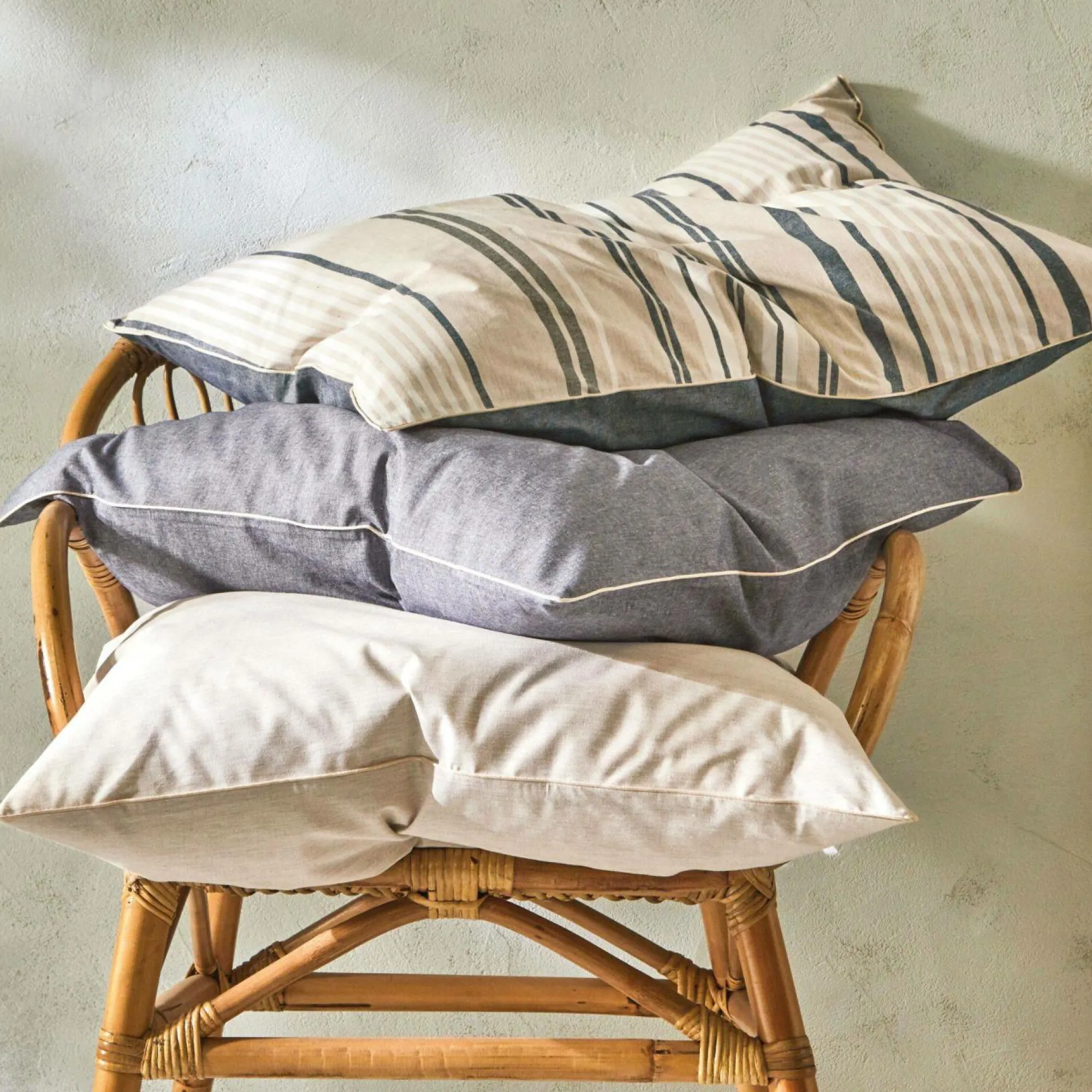 Camif Draps>BLANC DES VOSGES Drap coton bio et recyclé Horizon - - 180 x 290 cm
