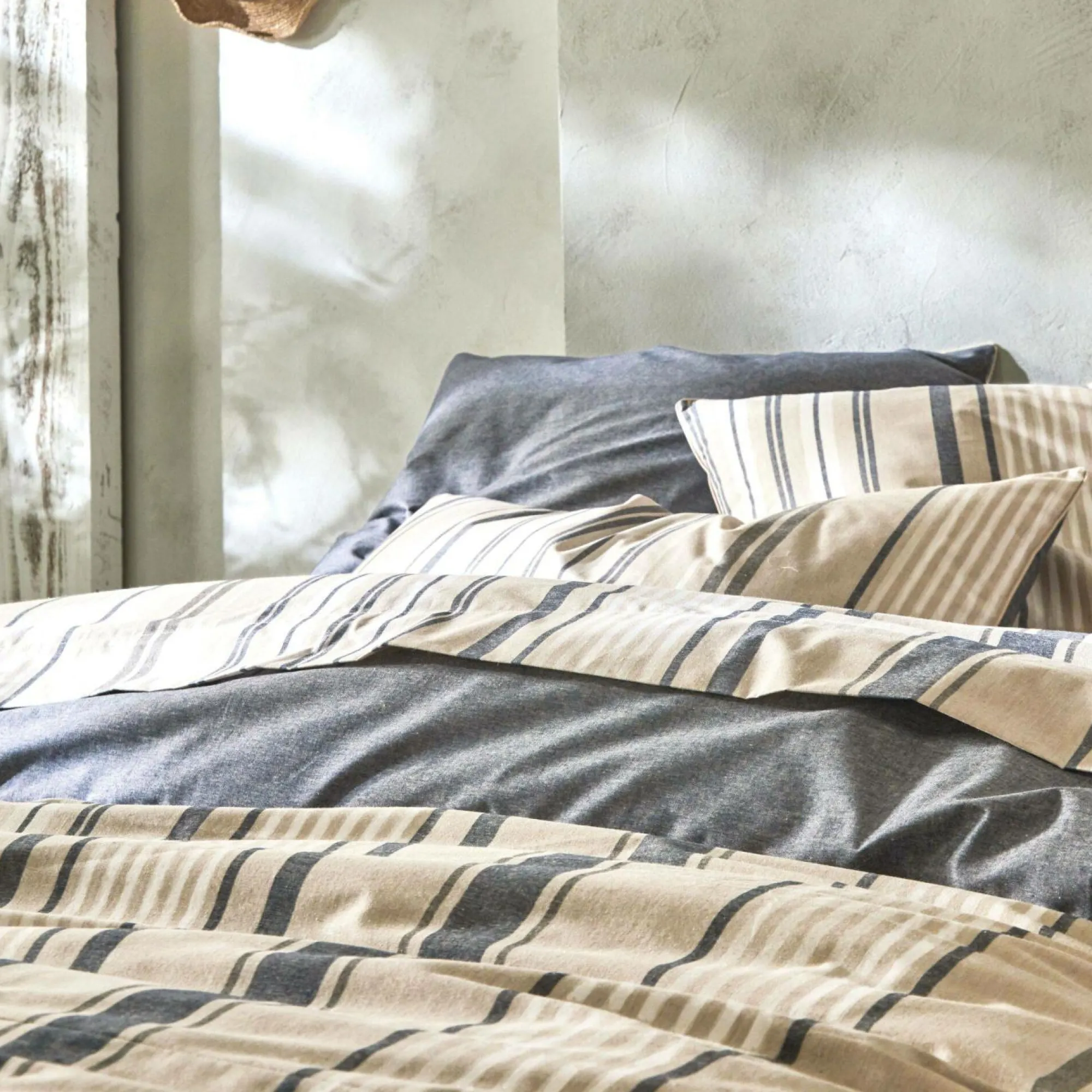 Camif Draps>BLANC DES VOSGES Drap coton bio et recyclé Horizon - - 180 x 290 cm