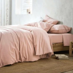 Camif Draps Housse>BLANC DES VOSGES Drap housse percale lavée Bohème - - 140 x 190 cm