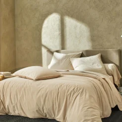 Camif Draps>BLANC DES VOSGES Drap percale lavée Bohème - - 240 x 300 cm