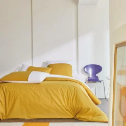 Camif Taies D'Oreiller>BLANC DES VOSGES Taie bicolore percale, Duo - - Taie d'oreiller 50 x 75 cm