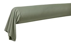 Camif Taies D'Oreiller>BLANC DES VOSGES Taie de traversin percale lavée Bohème - - Taie de traversin 45 x 190 cm