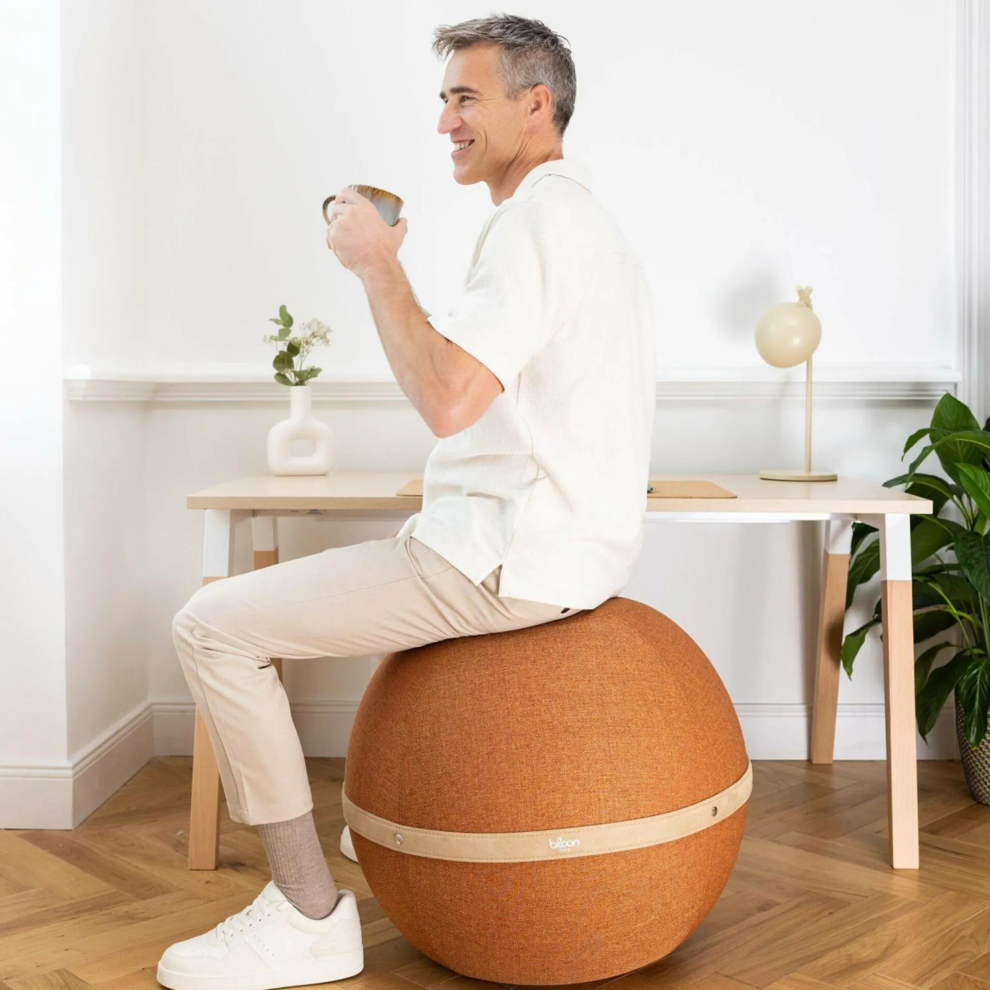 Camif Chaises De Bureau>BLOON PARIS Siège ballon dynamique tissu chiné - - Taille XL