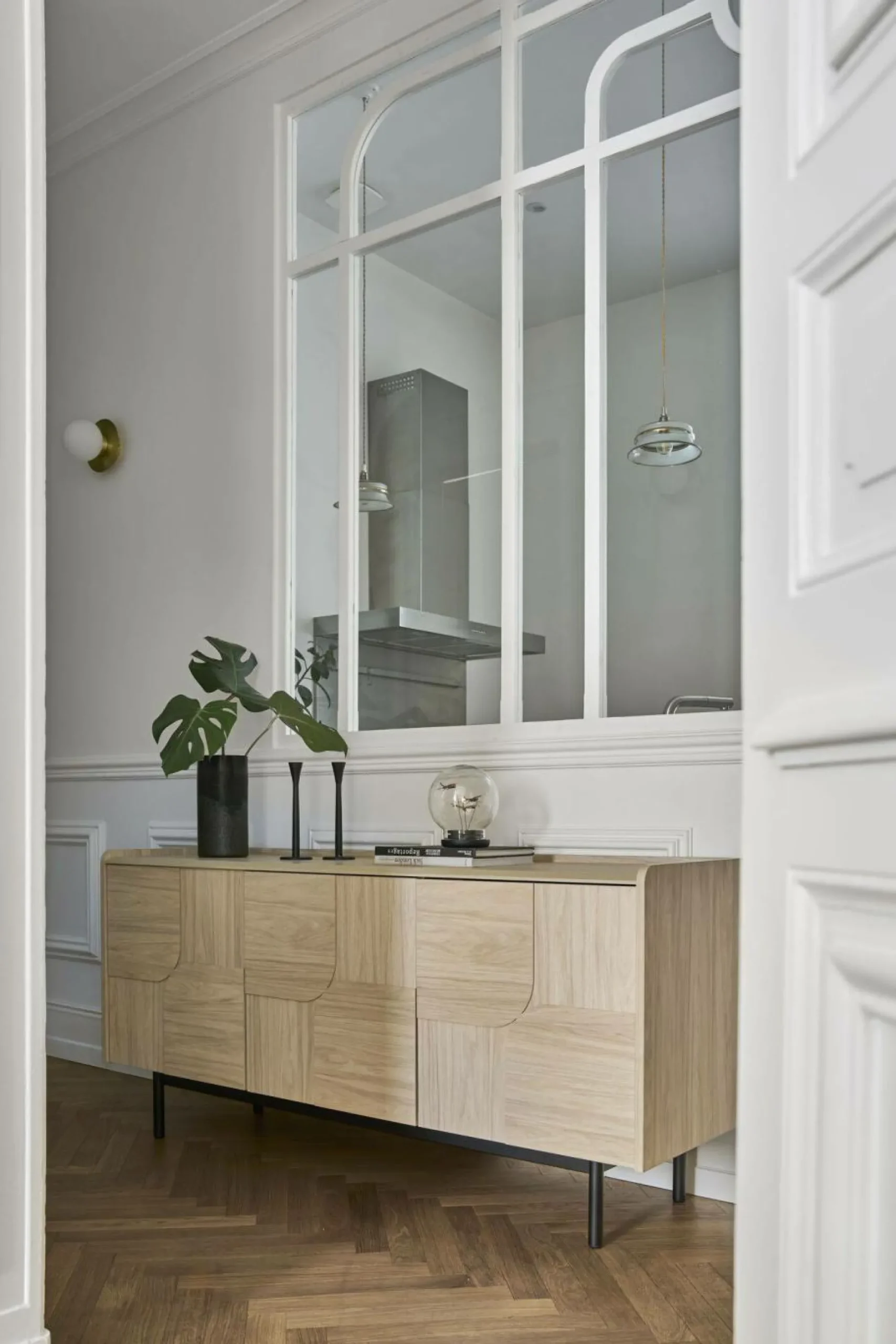 Camif Buffets>Buffet décor bois pieds métal 3 portes Mila