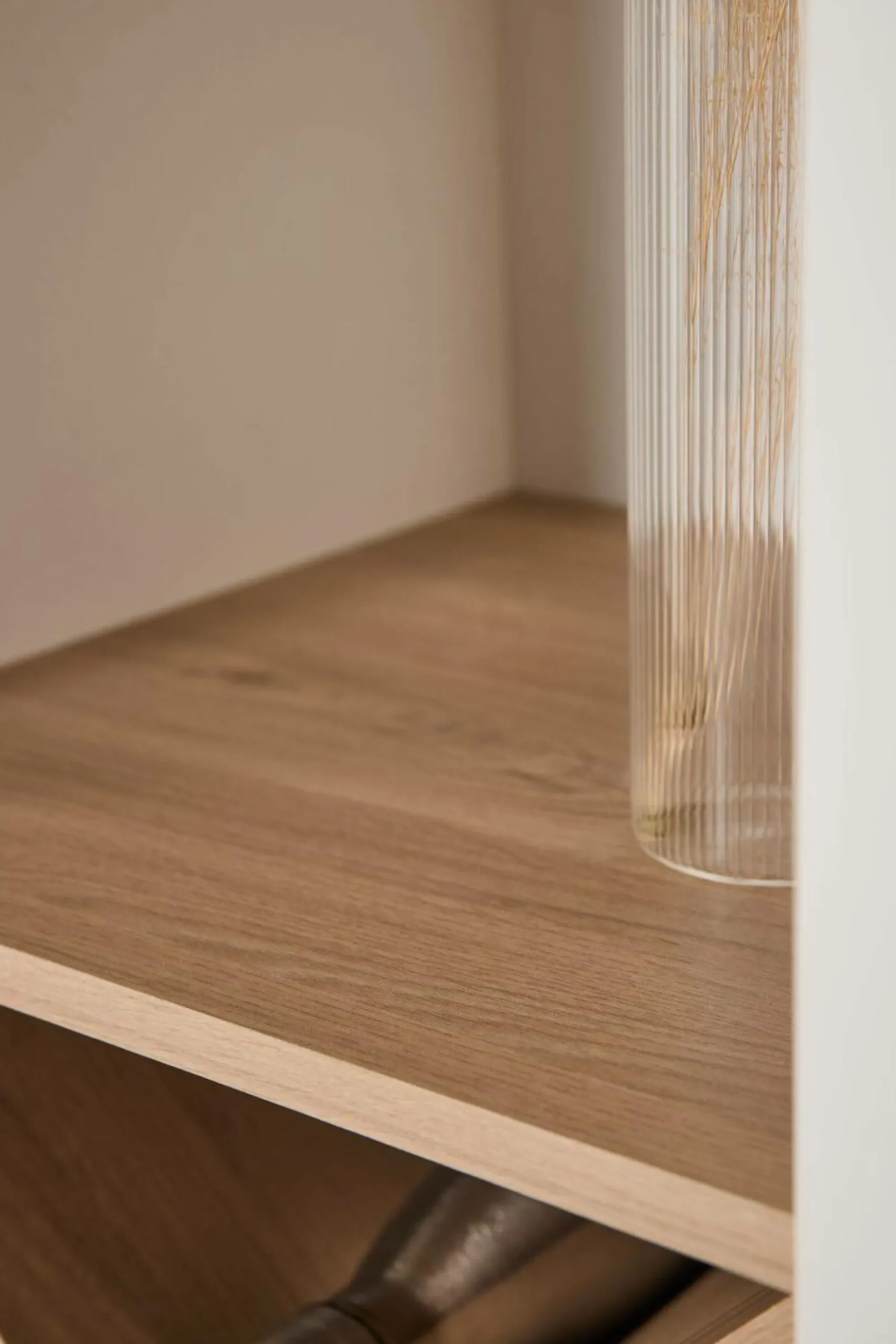 Camif Buffets>Buffet haut blanc et décor bois 1 porte Pivoine