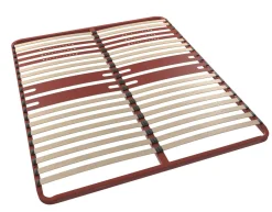 Camif Sommiers À Lattes|Sommiers 140 X 190 Cm>BULTEX Sommier cadre métal à lattes 5 zones 4 cm Morpho - 140 x 190 cm