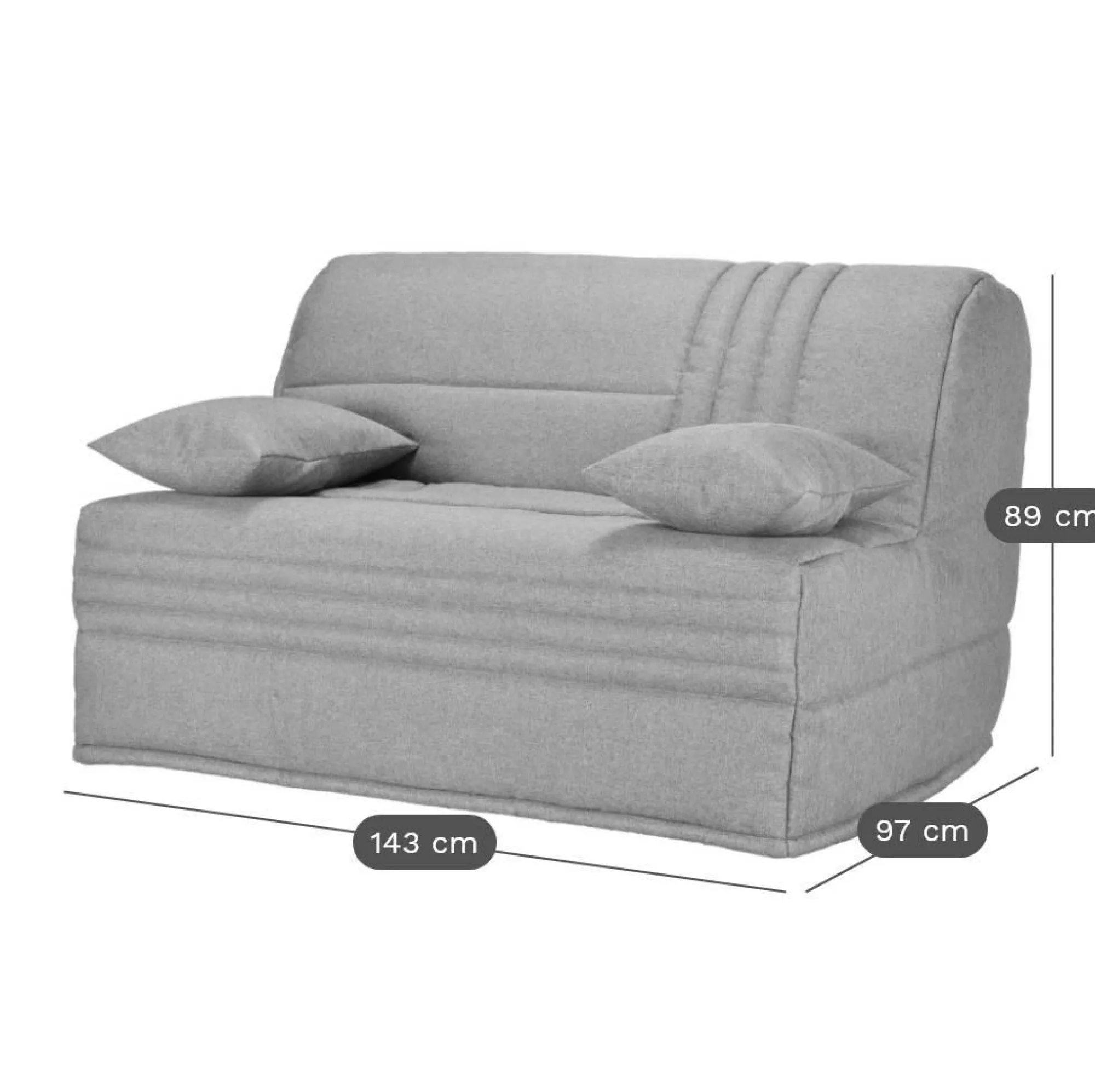 Camif Bz>Canapé BZ tissu matelas 15 cm Genay -