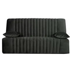 Camif Clic-Clac>Canapé clic-clac velours matelas 15 cm Oriane - - Matelas mousse HR