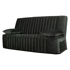 Camif Clic-Clac>Canapé clic-clac velours matelas 15 cm Oriane - - Matelas mousse HR