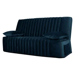 Camif Clic-Clac>Canapé clic-clac velours matelas 15 cm Oriane - - Matelas mousse HR