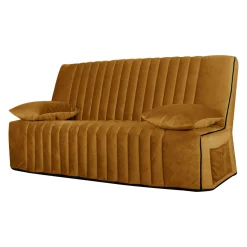 Camif Clic-Clac>Canapé clic-clac velours matelas 15 cm Oriane - - Matelas mousse HR