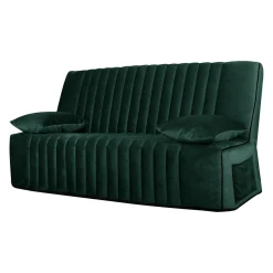 Camif Clic-Clac>Canapé clic-clac velours matelas 15 cm Oriane - - Matelas mousse HR
