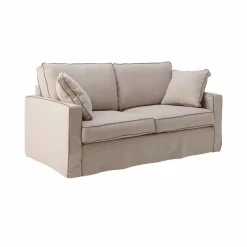 Camif Canapés Fixes>Canapé convertible coton/lin déhoussable Margot - - 3 places