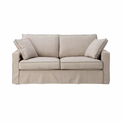 Camif Canapés Fixes>Canapé convertible coton/lin déhoussable Margot - - 3 places