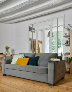 Camif Canapés Droits>Canapé convertible velours Octave -