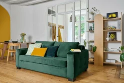 Camif Canapés Droits>Canapé convertible velours Octave -