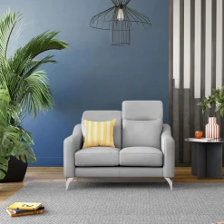 Camif Canapés Droits|Canapés Fixes>Canapé cuir têtières relevables Ben - - 2 places