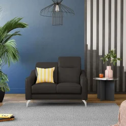Camif Canapés Droits|Canapés Fixes>Canapé cuir têtières relevables Ben - - 2 places