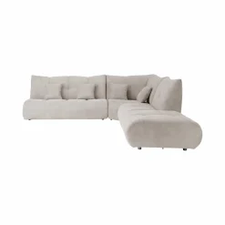 Camif Canapés Modulables>Canapé d'angle modulable tissu avec pouf Benny -