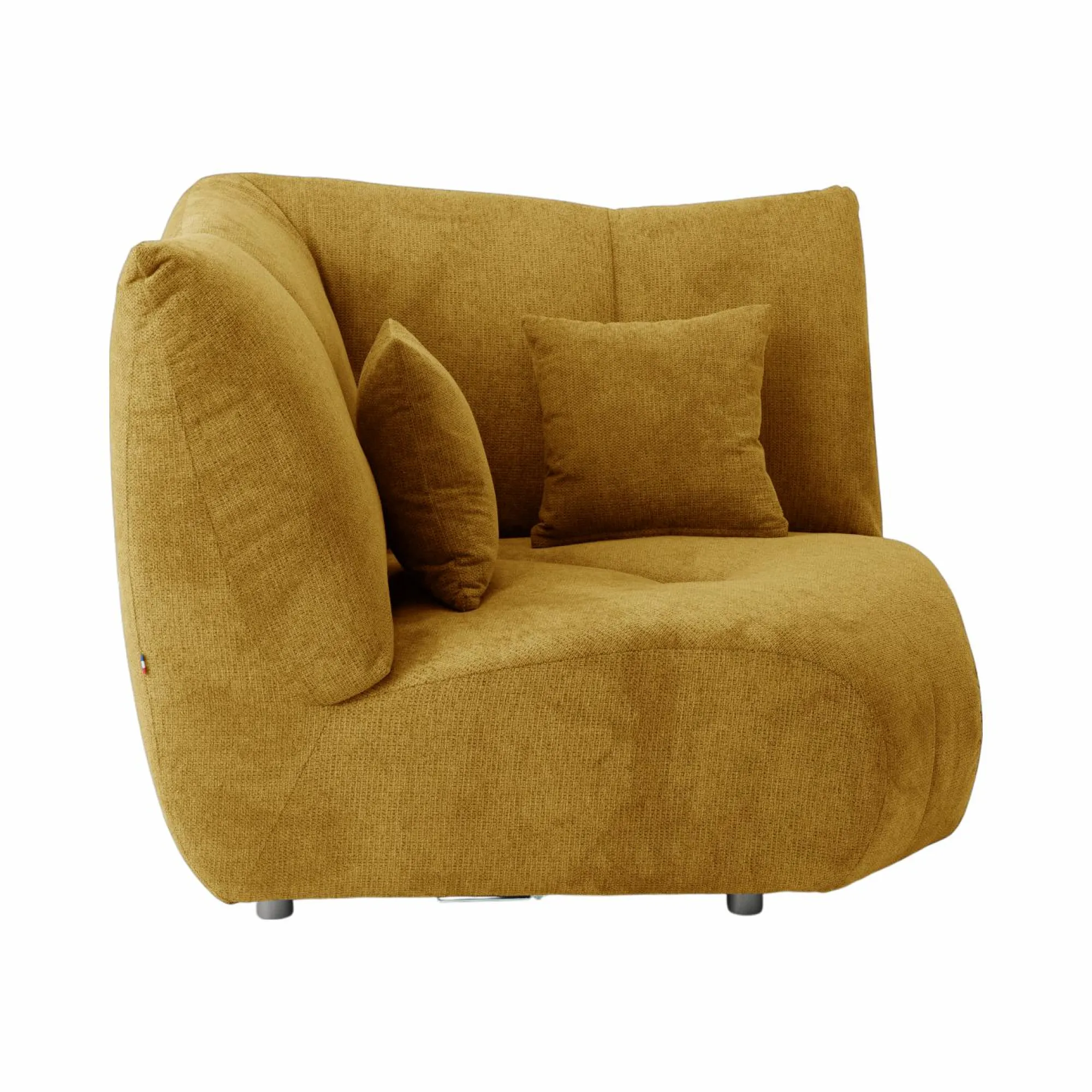 Camif Canapés Modulables>Canapé d'angle modulable tissu avec pouf Benny -