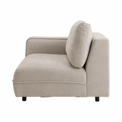 Camif Canapés Modulables>Chauffeuse avec accoudoir pour canapé modulable tissu Solenn - - Canapé angle gauche