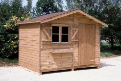 Camif Abris De Jardin>C.I.H.B. Abri de Jardin sans Plancher 9,09 m² Pervenche en Bois Autoclave - 9 m2