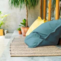 Camif Coussins Palettes Et Poufs|Poufs, Poires Et Coussins De Sol>COTTON WOOD Pouf de sol rectangulaire 110 x 130 cm IN&OUT -