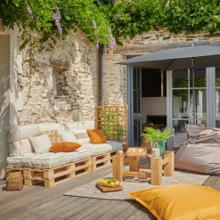 Camif Poufs, Poires Et Coussins De Sol|Poufs, Poires Et Coussins De Sol>Coussin d'Extérieur recyclé Heva -
