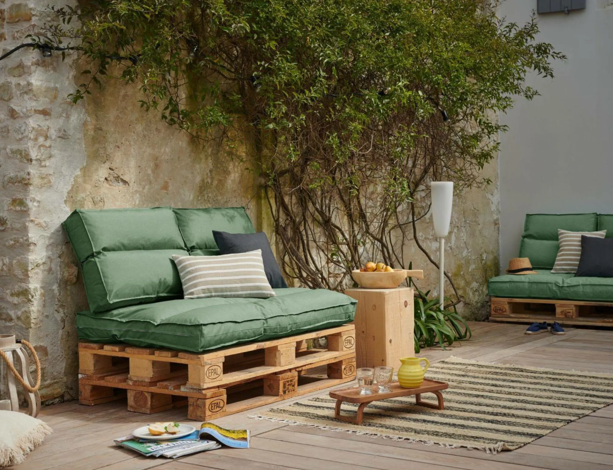 Camif Poufs, Poires Et Coussins De Sol|Poufs, Poires Et Coussins De Sol>Coussin matelas palette recyclé Heva -