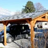 Camif Carports Et Pergola>CPBF-CHARPENTES Abri deux Pentes pour Voiture Bourgogne en Bois - 550 x 950 cm