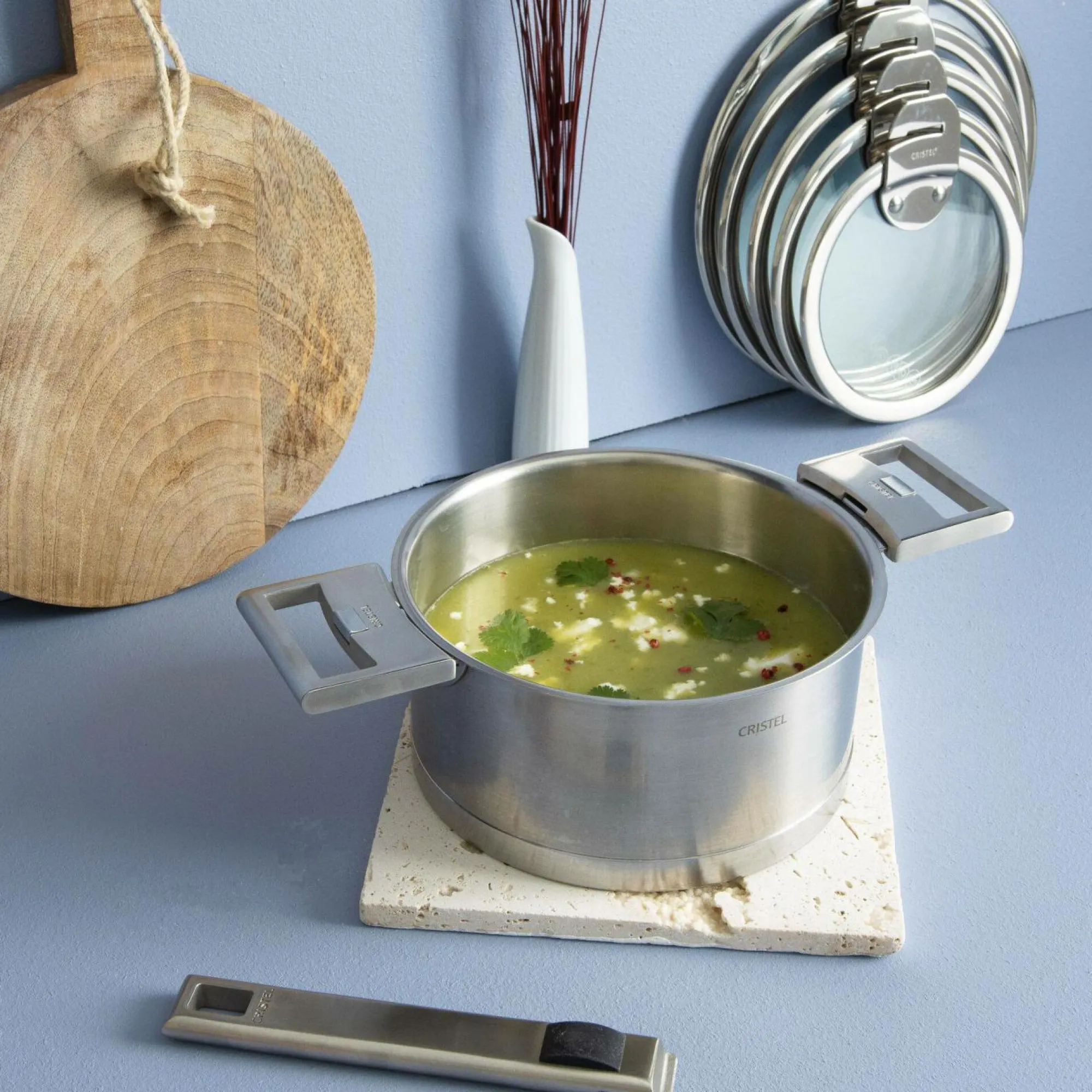 Camif Casseroles>CRISTEL Casserole inox Strate amovible - 14 cm