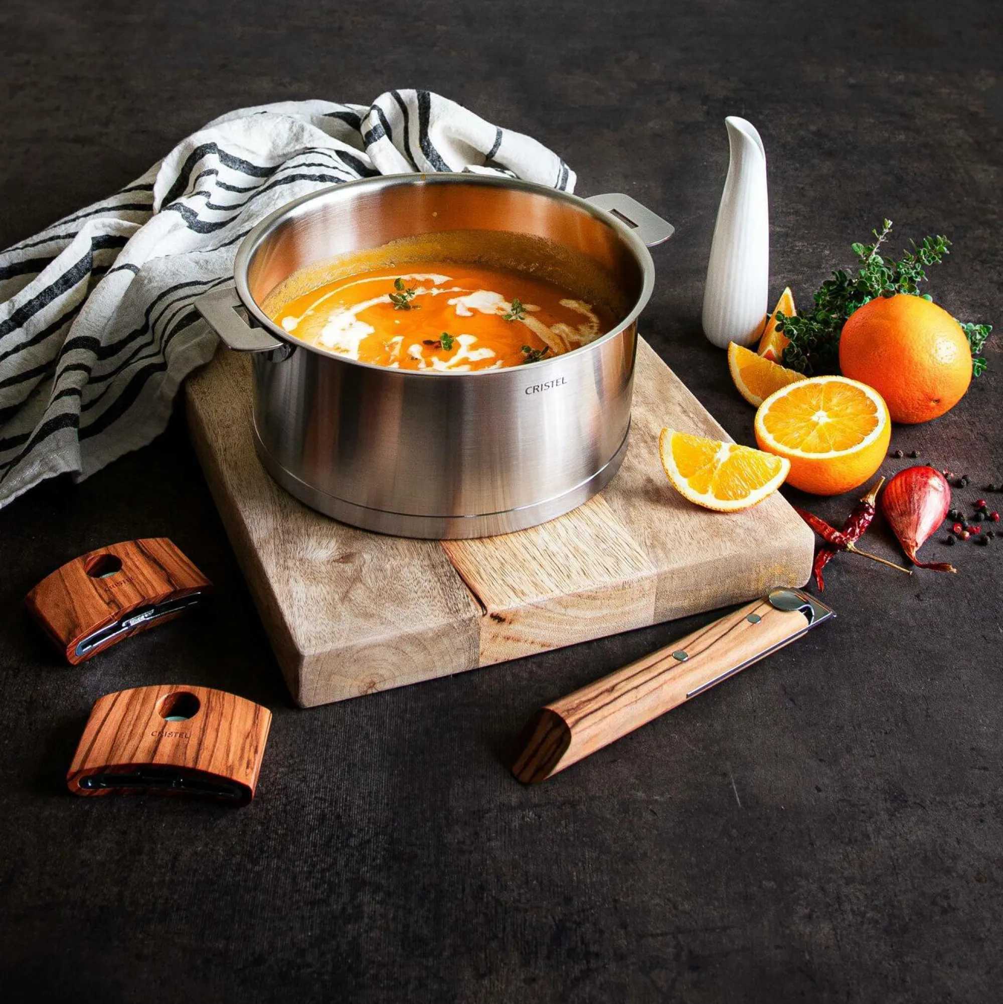 Camif Casseroles>CRISTEL Casserole inox Strate amovible - 14 cm