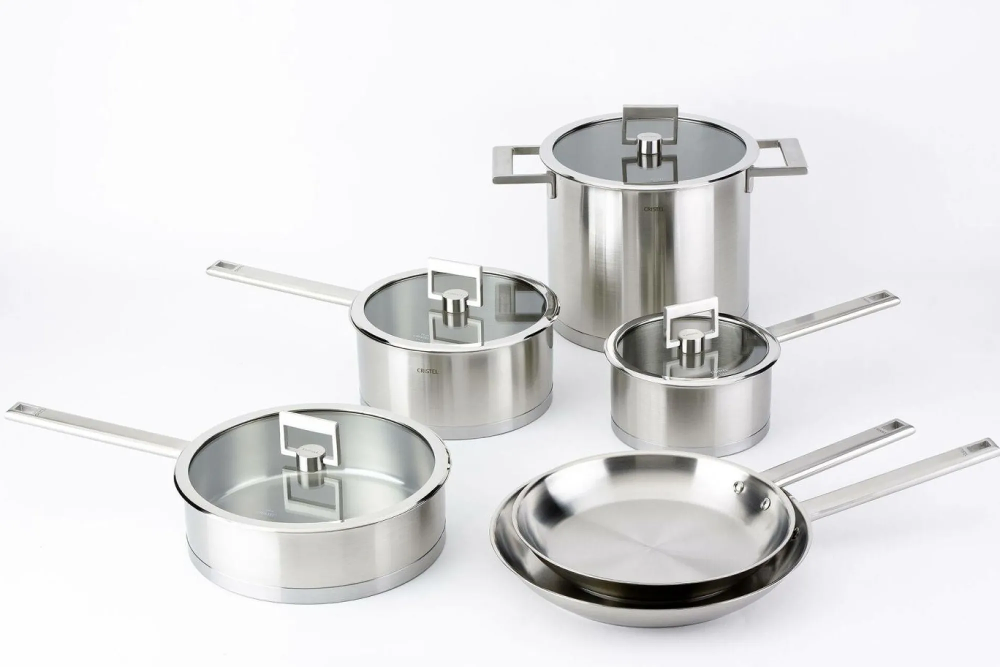 Camif Marmites Et Faitouts>CRISTEL Marmite inox 22 cm et couvercle plat en verre Strate fixe