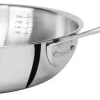 Camif Poêles>CRISTEL Poêle sautoir inox Castel Pro - Diamètre 28 cm