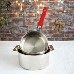 Camif Casseroles>CRISTEL Set 3 casseroles Mutine avec poignée amovible framboise