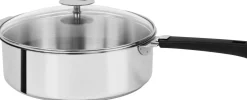 Camif Sauteuses, Tajines Et Wok>CRISTEL Set sauteuse 24 cm avec couvercle et poignée noire Mutine Amovible