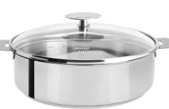 Camif Sauteuses, Tajines Et Wok>CRISTEL Set sauteuse inox Mutine 24 cm avec couvercle et poignée amovible framboise