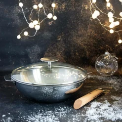 Camif Sauteuses, Tajines Et Wok>CRISTEL Wok Exceliss 28 cm avec couvercle Casteline Amovible