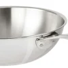 Camif Sauteuses, Tajines Et Wok>CRISTEL Wok inox Castel Pro sans couvercle - Diamètre 28 cm