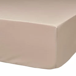 Camif Draps Housse>Drap housse grand bonnet 40cm percale bio Elise - - 140 x 190 cm