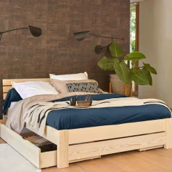 Camif Draps Housse>Drap housse percale bio Elise - - 140 x 190 cm