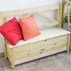 Camif Bancs De Jardin>EKJU Banc Coffre en Bois Elmo