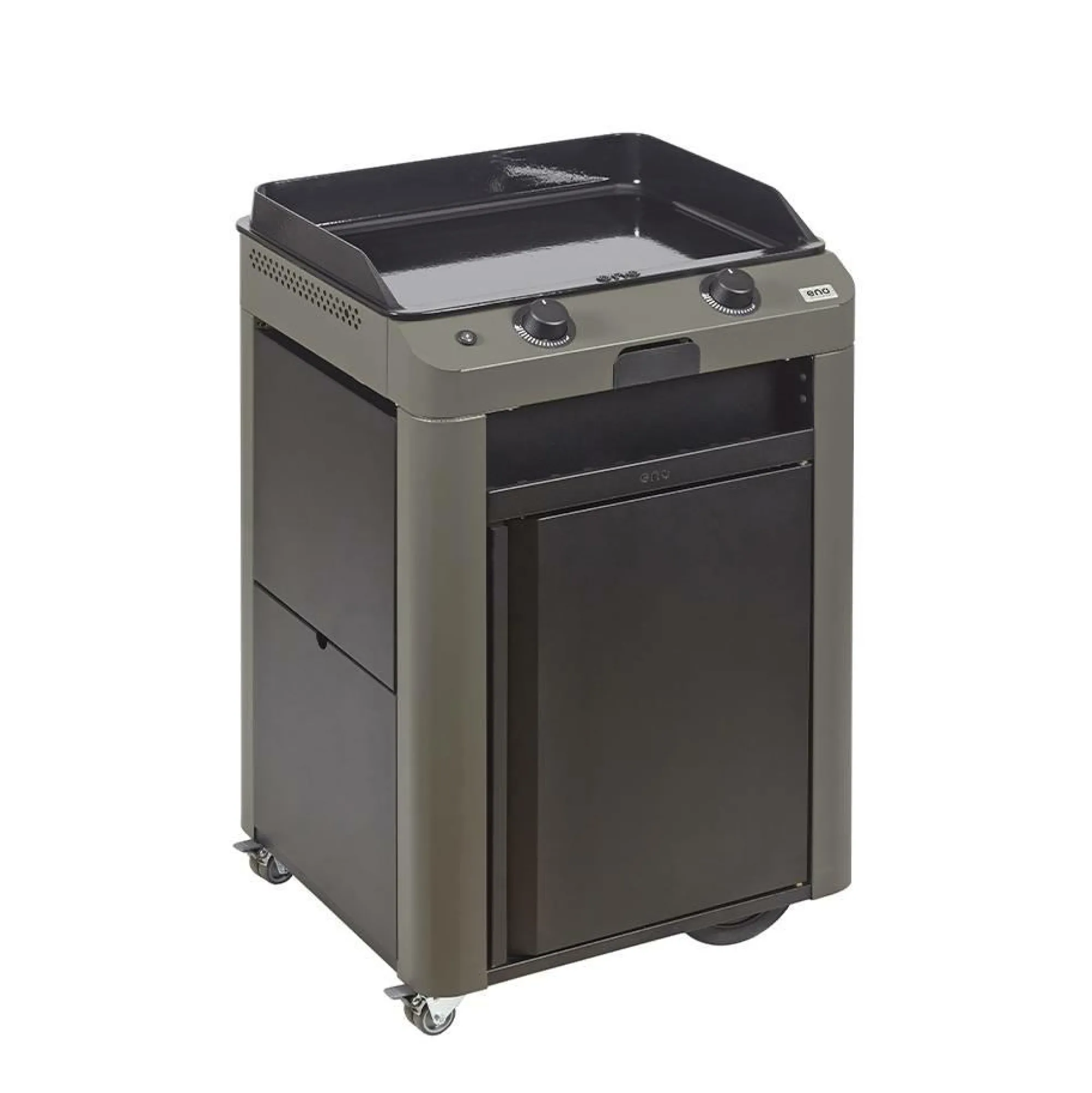 Camif Ensembles Planchas Et Dessertes>ENO Ensemble Plancha Fusion Gaz 60 et Chariot -